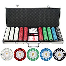 Crown 13.5-gram 500-piece Clay Poker Chips