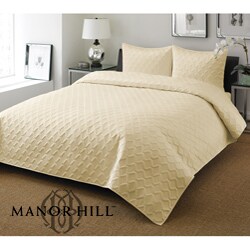 Manor Hill Westbourne Ivory 3-piece Coverlet Set
