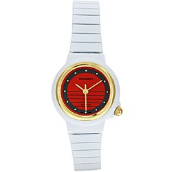 Dynasty Women's White Ion-plated Bracelet Watch