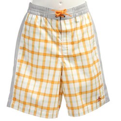 FINAL SALE Original Penguin Boy's Plaid Swim Trunks