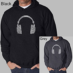 Los Angeles Pop Art 'Headphones' Men's Hooded Sweatshirt