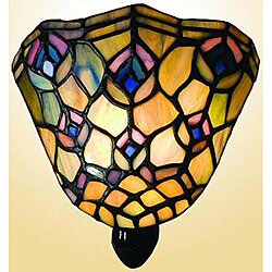 Tiffany-style Peacock Feather Night Light