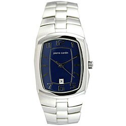 Pierre Cardin Men's Silvertone Blue Dial Watch