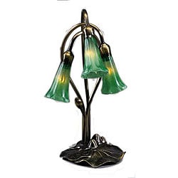 Lily 3-light Green Lamp