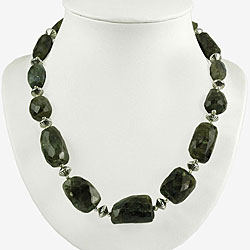 Faceted Labradorite and Silver Necklace (Thailand)