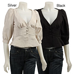 BCBGeneration Women's Balloon-sleeve Cropped Jacket