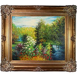 Monet 'Corner of the Garden at Montgeron' Canvas Art