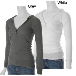 Top 10 Junior's Ribbed V-neck Hoodie