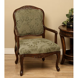 Soft Fern Carved Arm Chair