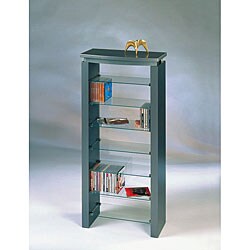 Metallic Grey Matte Lacquered Media Storage Unit