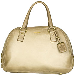 Prada 'Cervo Antik' Beige Bowler Bag