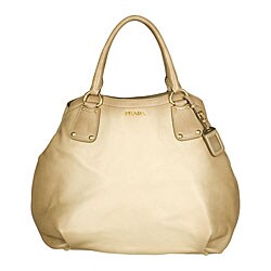 Prada 'Cervo Antik' Large Beige Tote