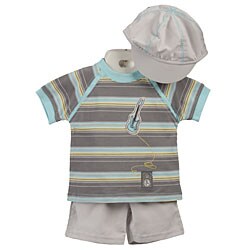 Minibasix Infant Boy's 3-piece Guitar Graphic Set