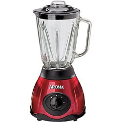 Aroma Cast Metal Glass Jar Red Blender