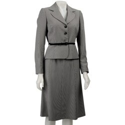 Tahari ASL Women's Belted Skirt Suit