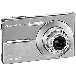 Olympus FE-360 8.0MP Digital Camera with Case (Refurbished)