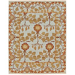 Hand-knotted Laquan Hand-spun Wool Rug (6' x 9')
