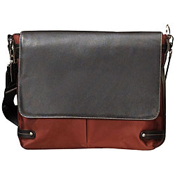Biltmore Rust Flap Over Briefcase Laptop Case