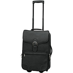 Royal Palms Black Leather 21-inch Rolling Upright