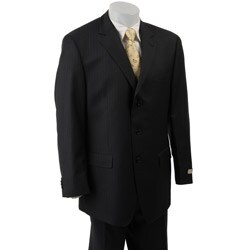 Michael Kors Men's Medium Grey Stripe Wool 3-button Suit