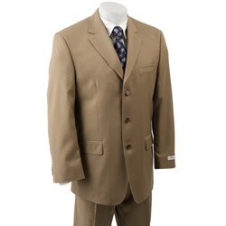 Joseph Abboud Men's Tan Wool 3-button Suit