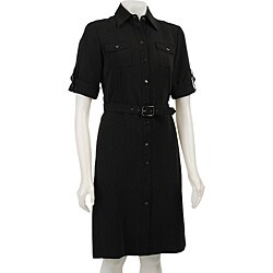 Tahari ASL Women's Pinstripe Crepe Dress