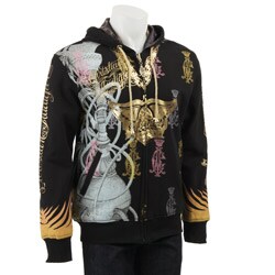 Christian Audigier Men's 'Blink' Reversible Hoodie