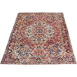 Persian Bakhtiari Rust/ Brown Rug (9'9 x 12'1)