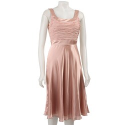 Donna Ricco Women's Satin Charmeuse Tank Dress