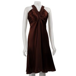 Donna Ricco Women's Plus Size Chiffon Convertible Dress