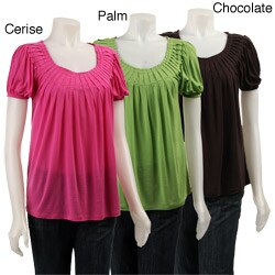 MICHAEL Michael Kors Women's Short-sleeve Pleated Tee