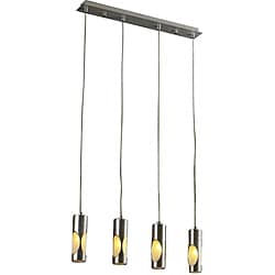 Satin Aluminum 4-light Pendant 