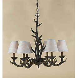 Stag Simulated Antler 6-light Chandelier
