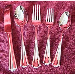 Petal 18/0 Stainless Steel 45-piece Flatware Set