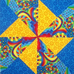 FREE Designer Pinwheels Patchwork Quilt Pattern