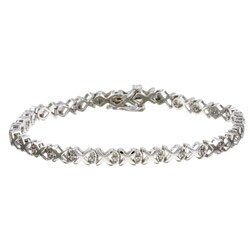 14k White Gold 1/2ct TDW Diamond Bracelet (J-K, I2)