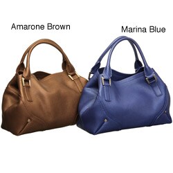 Bill Blass 'Abraham' Soft Italian Pebble Leather Tote Bag