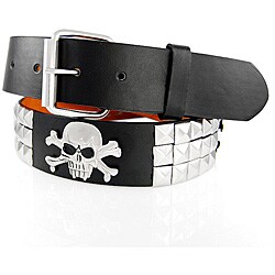 Iced Out Gear Men's 'Studded Skull' Belt