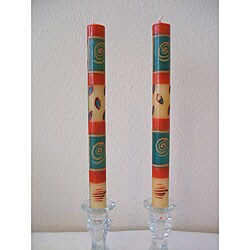 Pair of 'Tuscan Dinner' Kapula Candles (South Africa)
