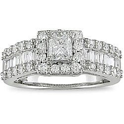 14k Gold 1-3/8ct TDW Diamond Engagement Ring