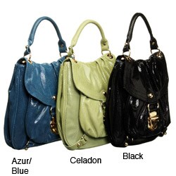 Hype 'Jordan' Snake Embossed Leather Handbag