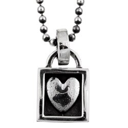 Kate 'n Al Silver 'Small Box of Love' Necklace
