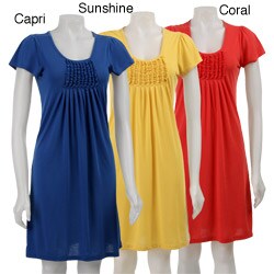 Stephanie Rogers Women's Ruffle-front Dress