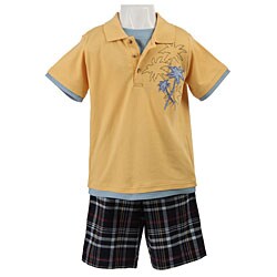 FINAL SALE Good Lad Boy's 3-button Polo Shirt Set