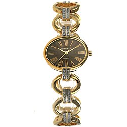 Dufonte by Lucien Piccard Women's Brown Oval Watch