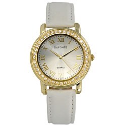 Dufonte by Lucien Piccard Women's White Strap Watch