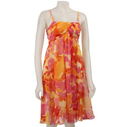 Evan Picone Women's Spaghetti Strap Chiffon Dress