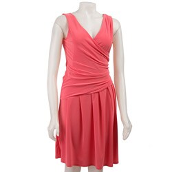 Essentials by A.B.S Women's Coral Sleeveless Monika Dress