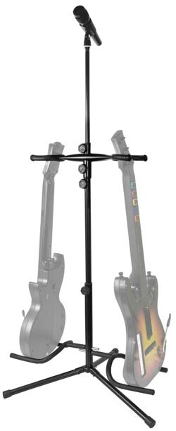 Mic Stand with Double Guitar Holder