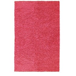 Pink Chenille Shag Rug (4' x 6')